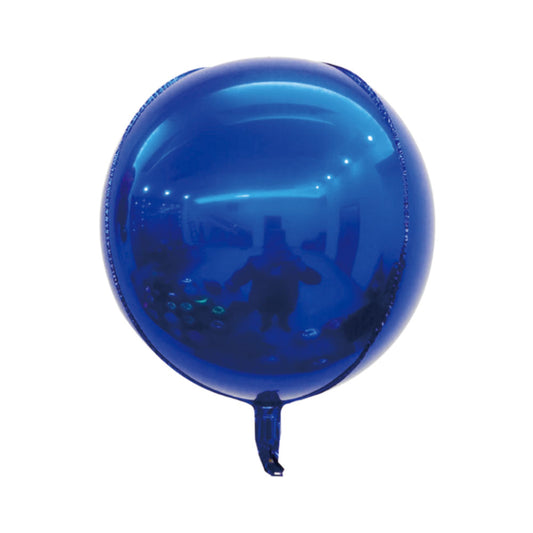 22 in Helium Round Orb  Mylar Balloon Blue [Pack of 10]