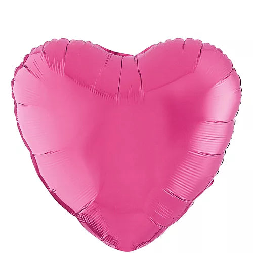 18-inch helium Fushia Heart balloons 20 pcs/pack