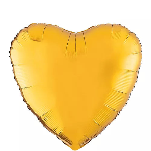 18-inch helium gold Heart balloons 20 pcs/pack