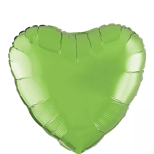 18-inch helium Light Green Heart balloons 20 pcs/pack