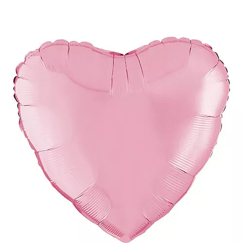 18 inch Pink Helium Heart Balloons (20 count)