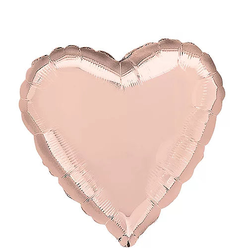 18-inch helium Rose Gold Heart balloons 20 pcs/pack